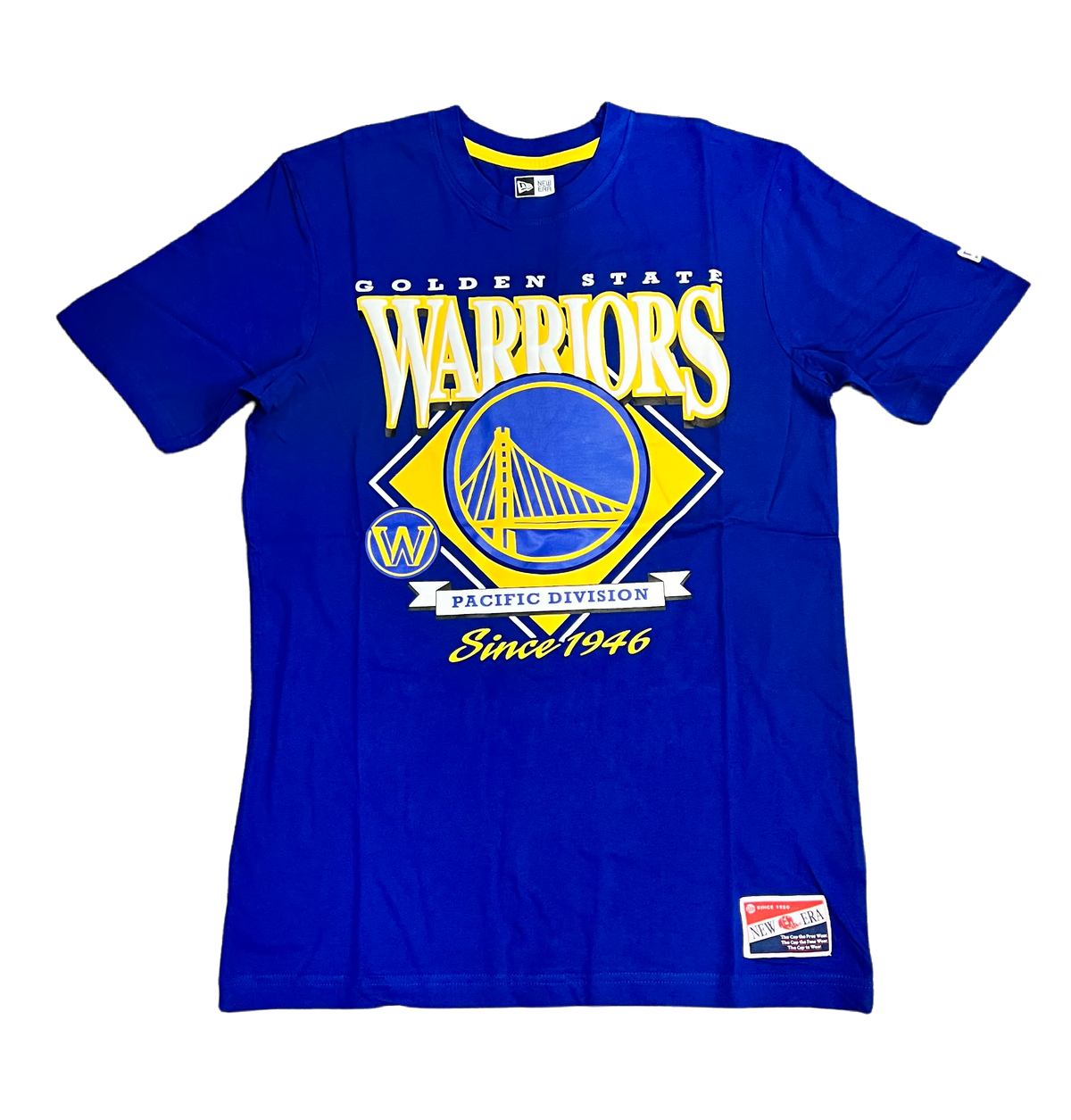 New Era Golden State Warriors T Shirt- BLUE product image 1, provided for visual reference and product detail review