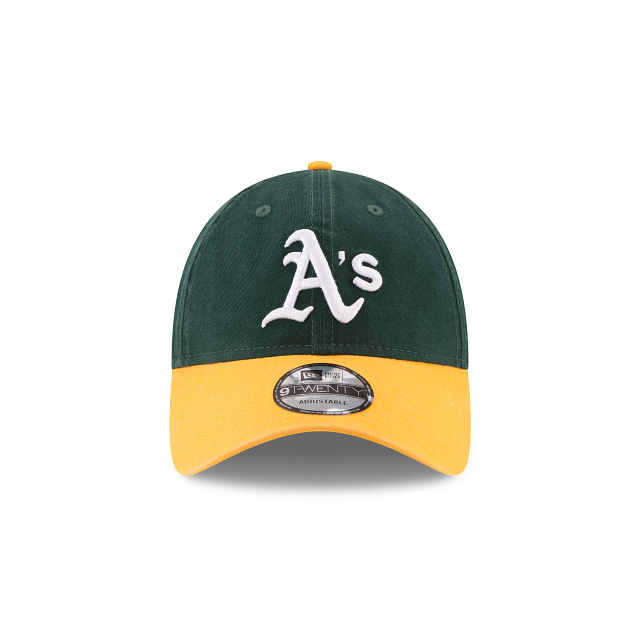 New Era Oakland Athletics 9TWENTY Adjustable Hat- Green/YELLOW product image 3, provided for visual reference and product