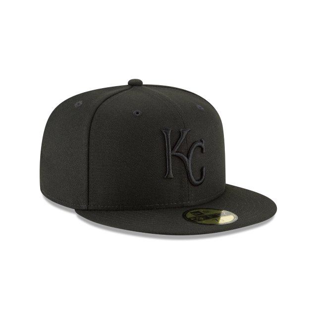 Kansas City Royals 59Fifty Fitted-Black On Black product image 2, provided for visual reference and product detail review