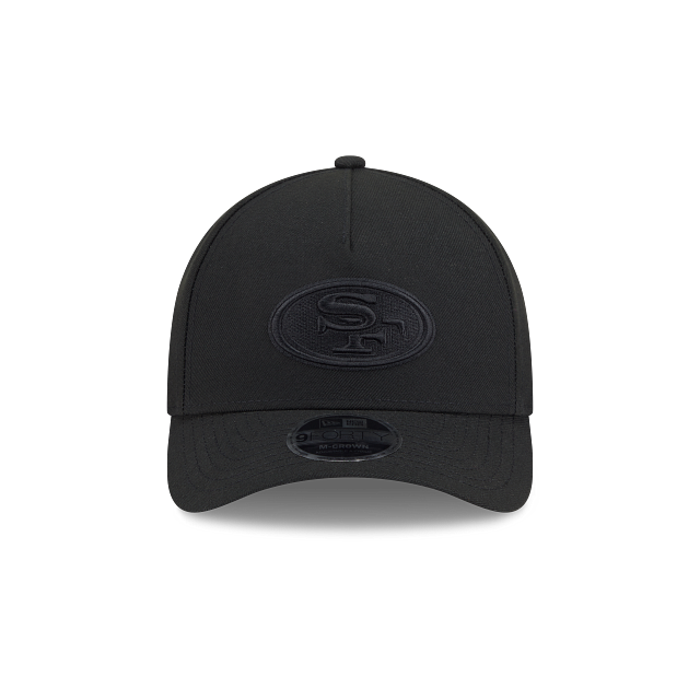 New Era San Francisco 49ers M-Crown 9FORTY A-Frame Adjustable Hat-Black product image 2, provided for visual reference and