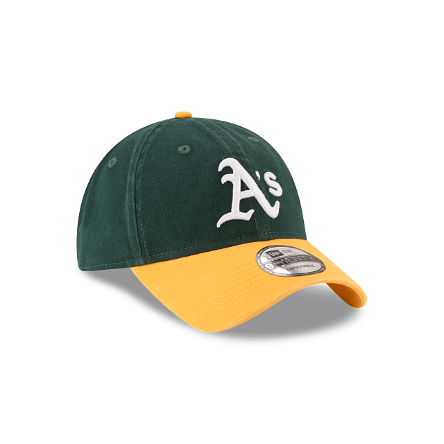 New Era Oakland Athletics 9TWENTY Adjustable Hat- Green/YELLOW product image 2, provided for visual reference and product