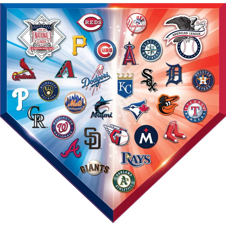 MLB Home Plate 500 Piece Shaped Jigsaw Puzzle product image 2, provided for visual reference and product detail review
