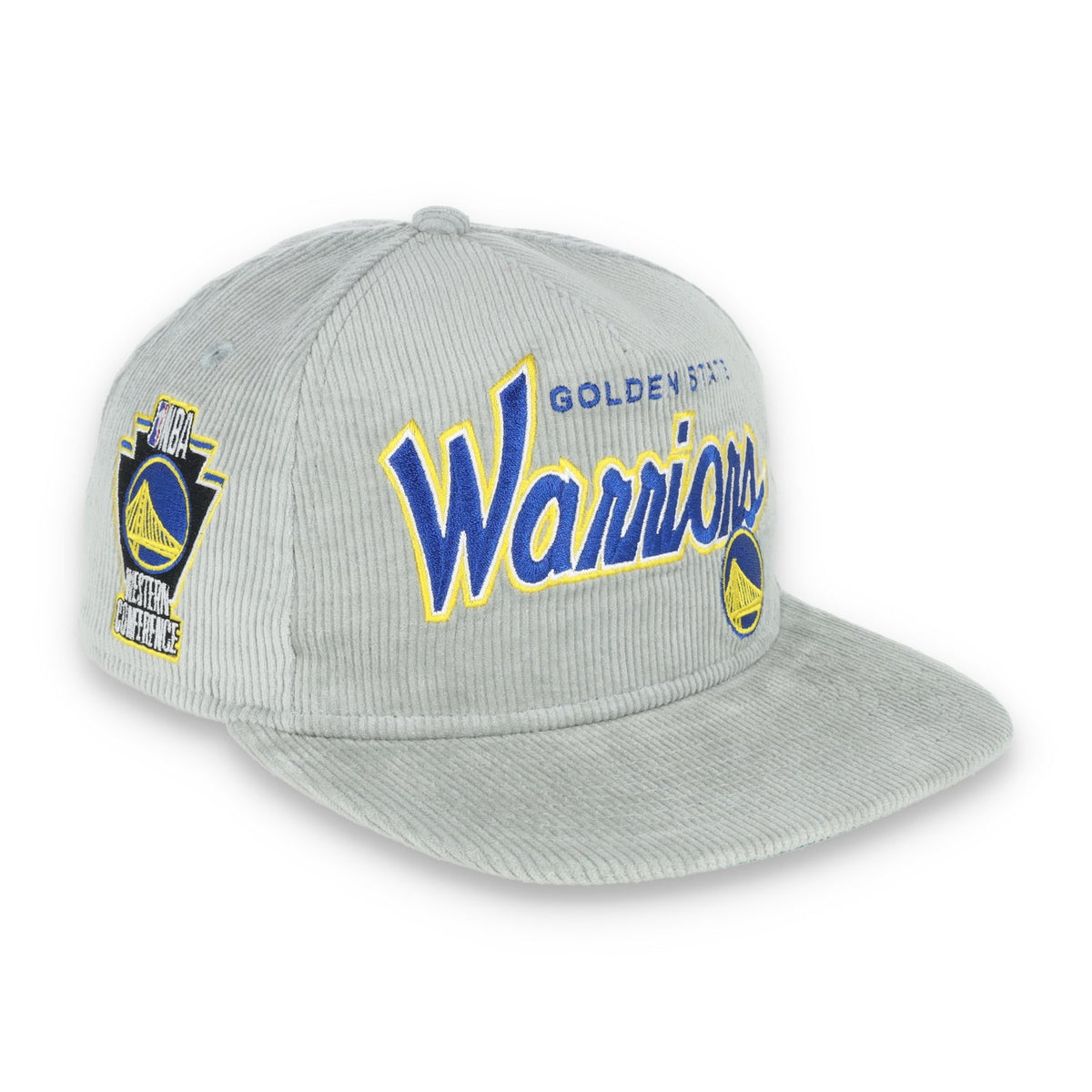 New Era Golden State Warriors Corduroy Old Golfer Snapback product image 1, provided for visual reference and product detail
