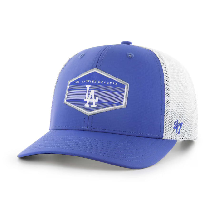 '47 Brand Los Angeles Dodgers Burgess Trucker Adjustable Snapback Hat product image 1, provided for visual reference and