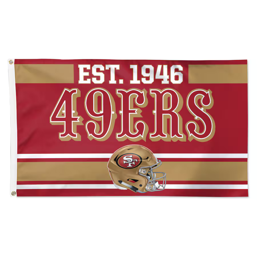 Wincraft Est. 1946 San Francisco 49Ers Flag - Deluxe 3' X 5' product image 1, provided for visual reference and product