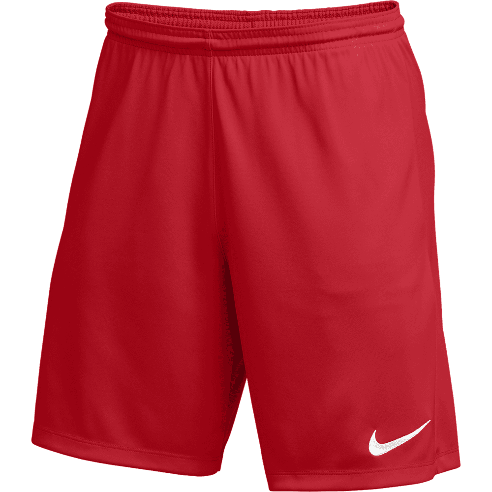 Nike Men Dri-FIT Park III Shorts - University Red/White product image 1, provided for visual reference and product detail