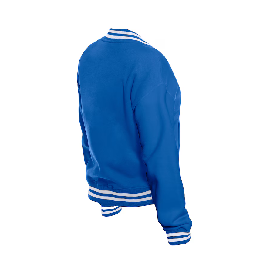New Era Women Golden State Warriors Throwback Full-Snap Jacket - Royal product image 2, provided for visual reference and