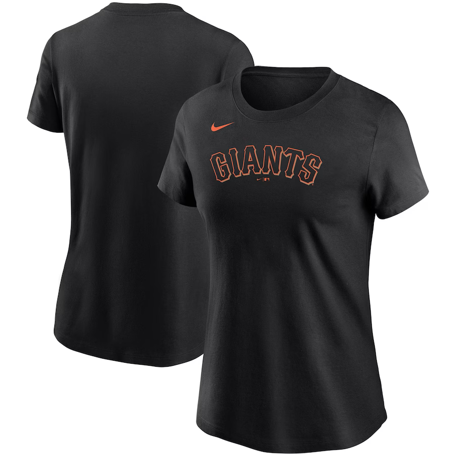 San Francisco Giants Nike Women Wordmark T-Shirt - Black product image 2, provided for visual reference and product detail