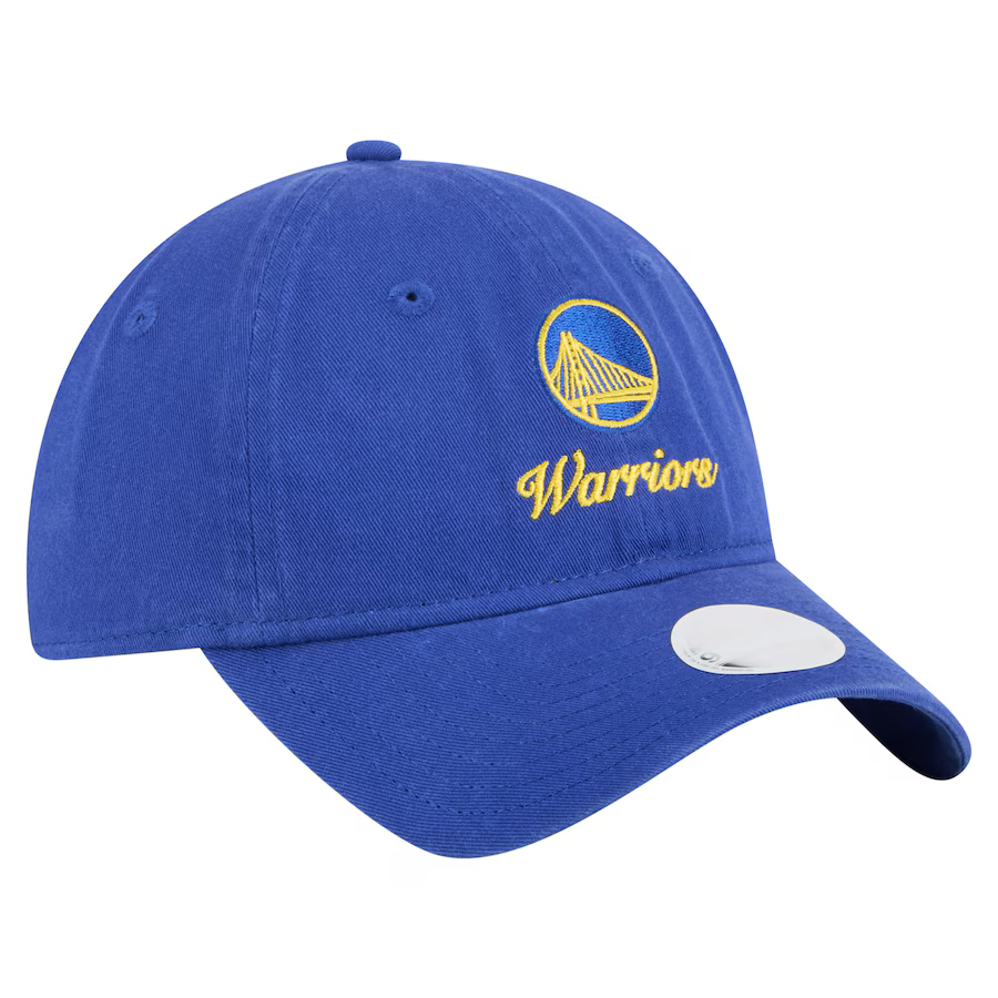 New Era Womens Golden State Warriors Preppy Team 9TWENTY Adjustable Hat-Royal product image 3, provided for visual reference