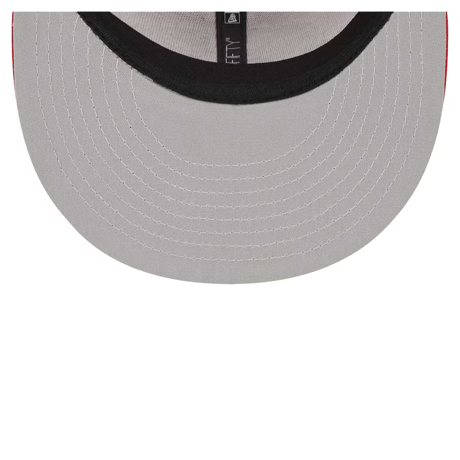New Era San Francisco 49ers 9FIFTY Trucker Snapback - Scarlet product image 5, provided for visual reference and product